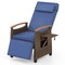 Patio Wicker Recliner Chair with Adjustable Backrest and Footrest